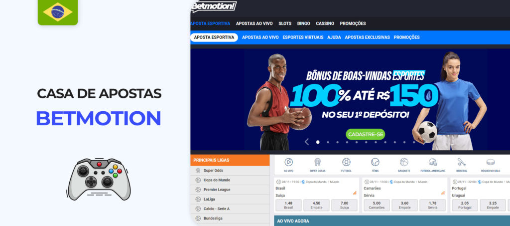 Apostas em e-sports no website da casa de apostas Betmotion no Brasil