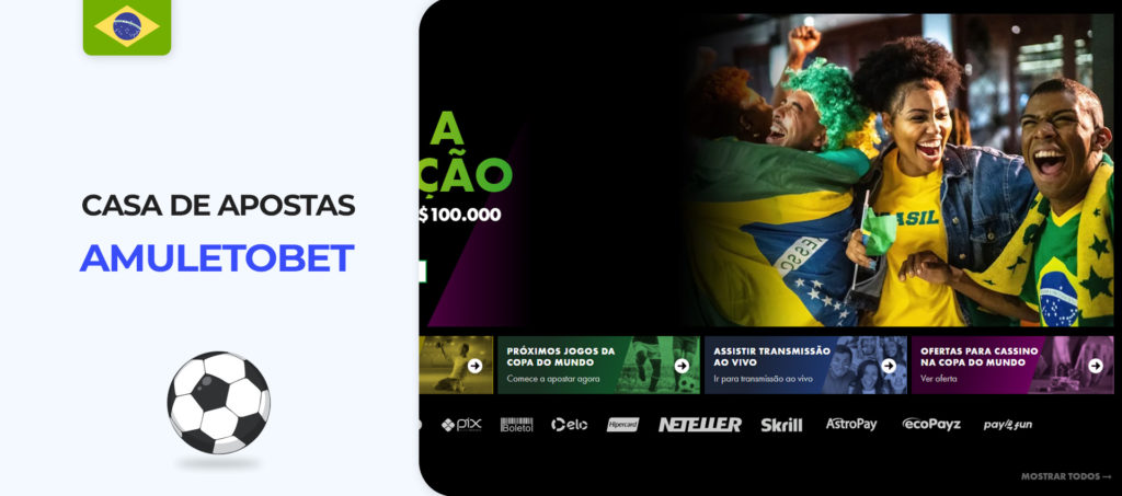 Apostas de futebol online na casa de apostas AmuletoBet no Brasil