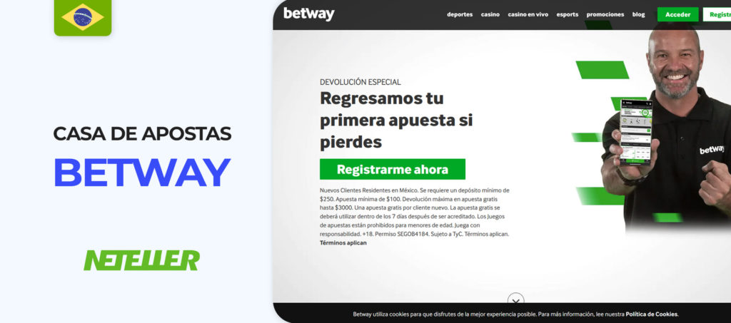 Betway é um dos melhores sites de apostas Neteller no Brasil