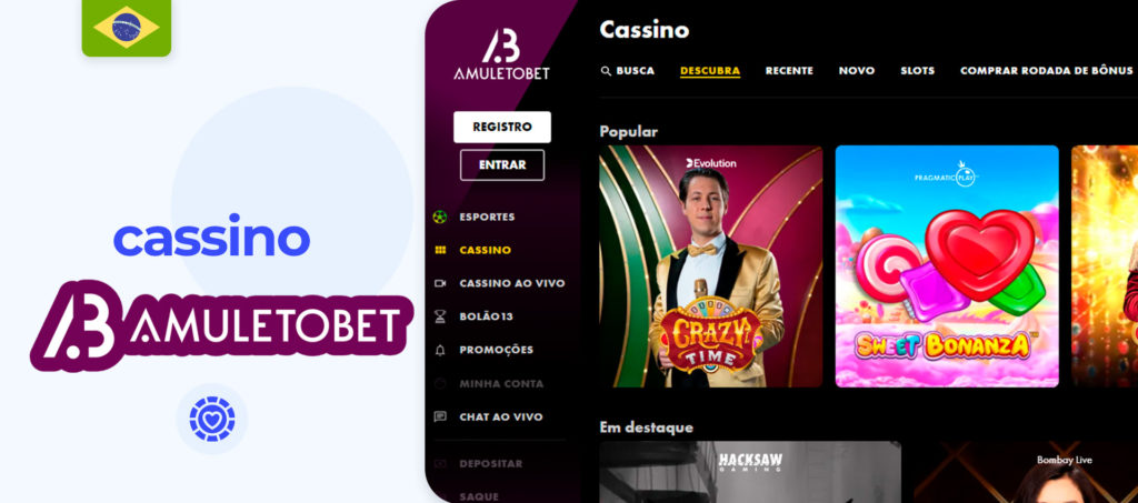 Que jogos estão disponíveis no Amuletobet Casino Brasil?