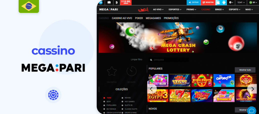 Opções de jogos de cassino na plataforma de apostas Megapari