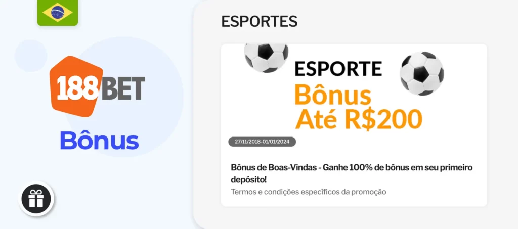 188bet bónus de casa de apostas no Brasil