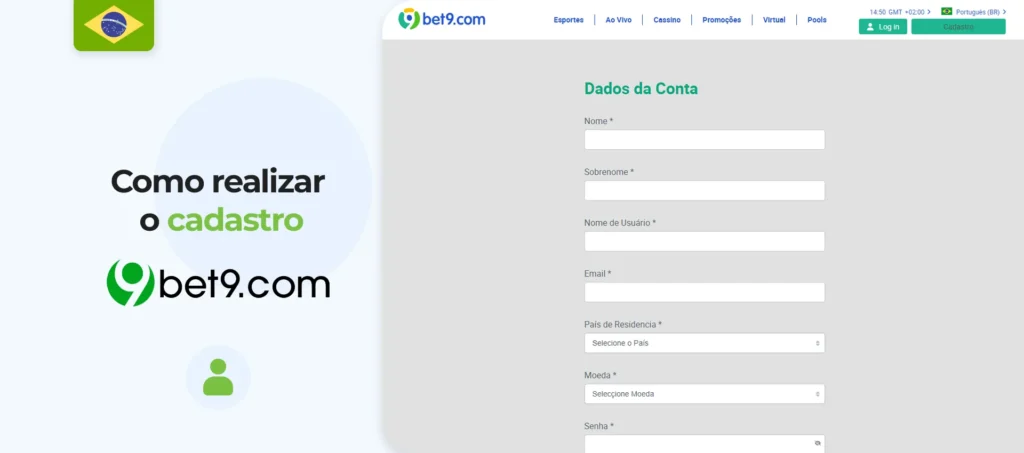 Registro da Bet9 no mercado brasileiro de apostas