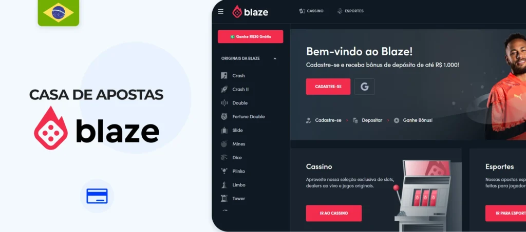 Melhor site Blaze de aposta com depósito mínimo de 3 reais no Brasil