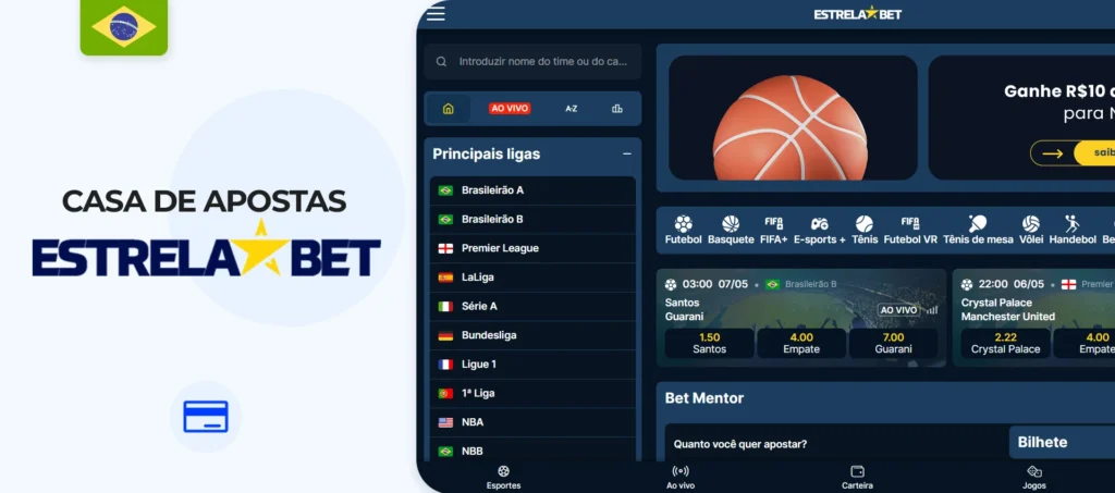 Melhor site EstrelaBet de aposta com depósito mínimo de 2 reais no Brasil