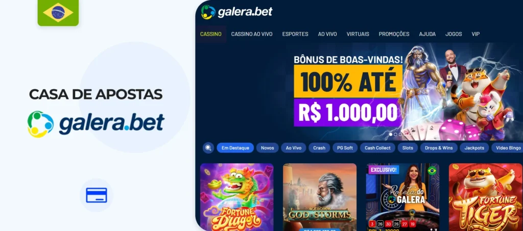 Melhor site Galera Bet de aposta com depósito mínimo de 2 reais no Brasil