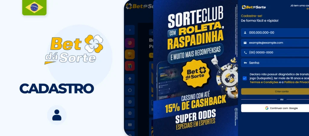 Como se registrar na Bet da Sorte